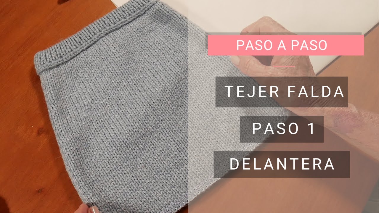 Cómo tejer falda recta fácil y sentadora 🧶 Paso 1 - Tejer con Lucila