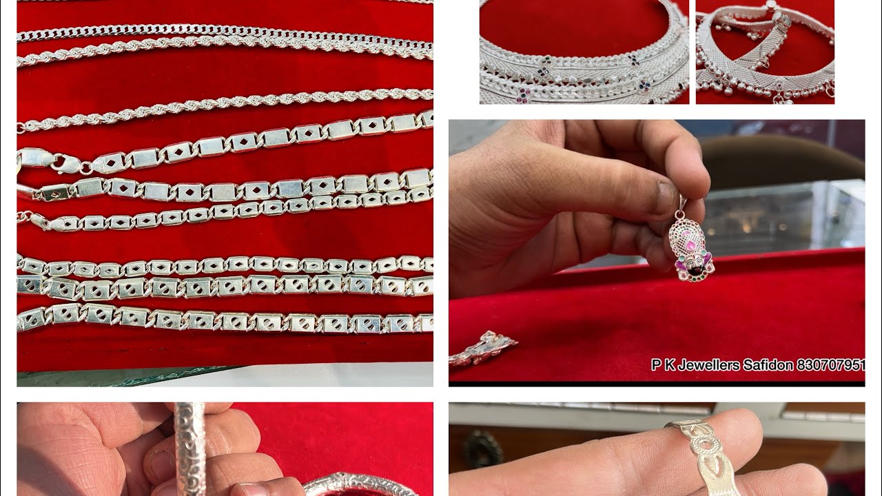 Silver Ornaments like antique rings, lockets, Payal,rings ,chains,chalkadha etc 