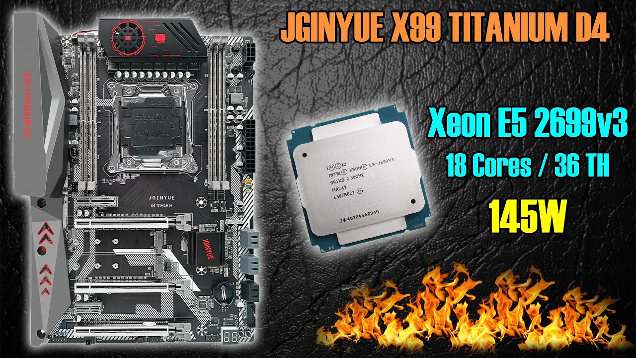 JGINYUE X99 TITANIUM D4 - первая китайская материнка для LGA2011-3 с 8 фазами питания 🔥 Лучший VRM?🔥