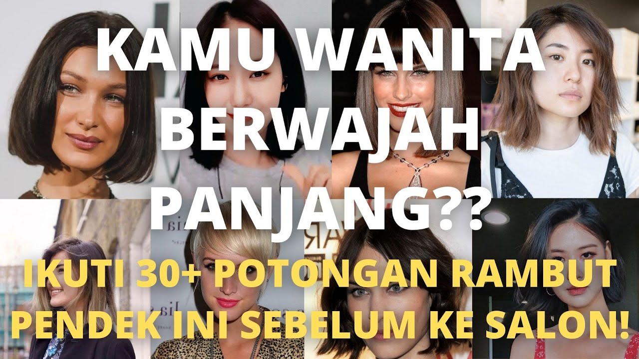 Potongan Rambut Pendek Wanita Berwajah Panjang