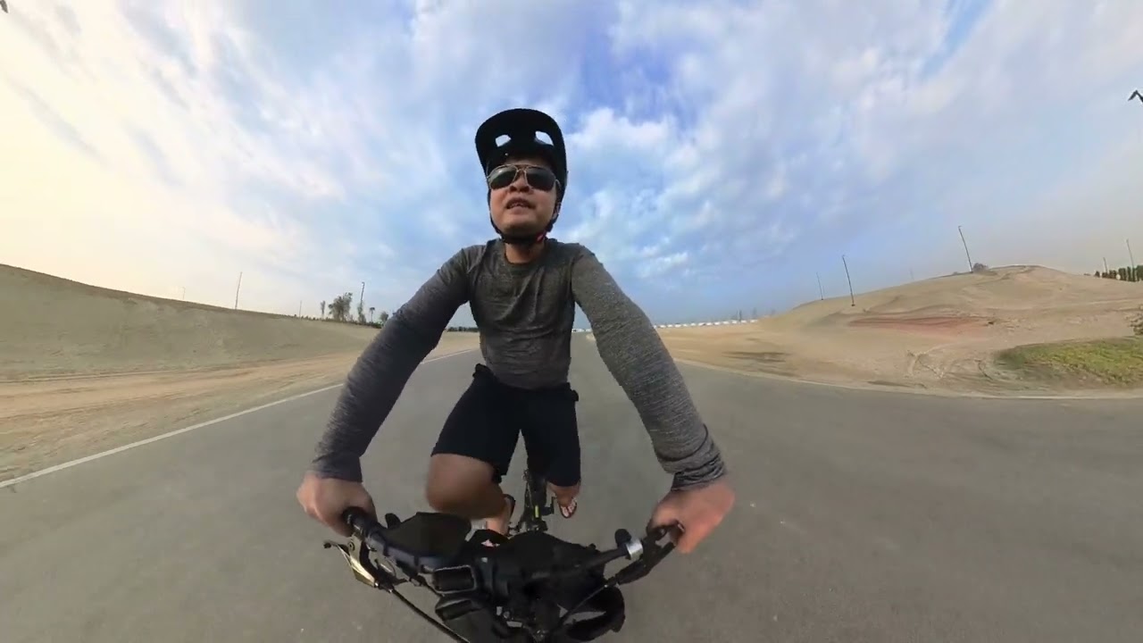 Java Folding Bike | Java X2 16&rdquo; cycling at Al Hudayriat Cycling Track, Abu Dhabi, UAE | Bike Vlog