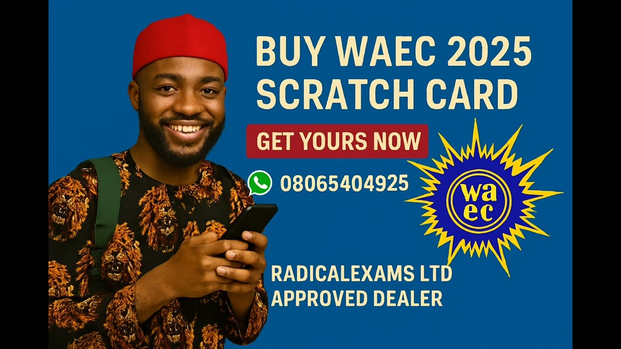 Buy your waec scratch card to check your result