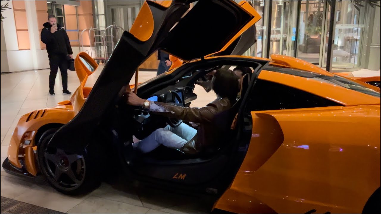 Adrian Sutil ex F1 driver with his new McLaren Senna LM in Monaco