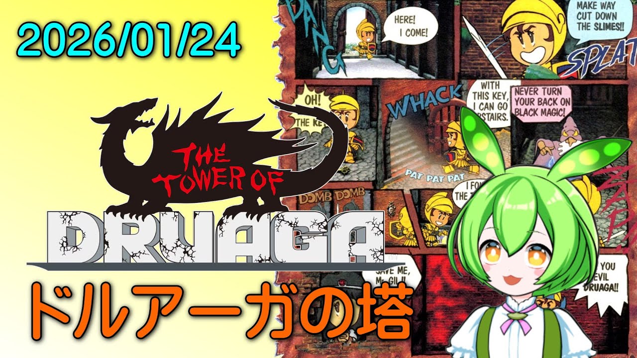 【実機】　ドルアーガの塔　20260124　【基板】
