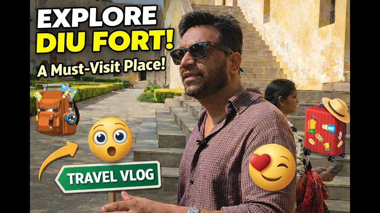 First travel vlog 🇮🇳 Exploring historic Diu Fort 🏰 Restoration, history & Portuguese legacy!