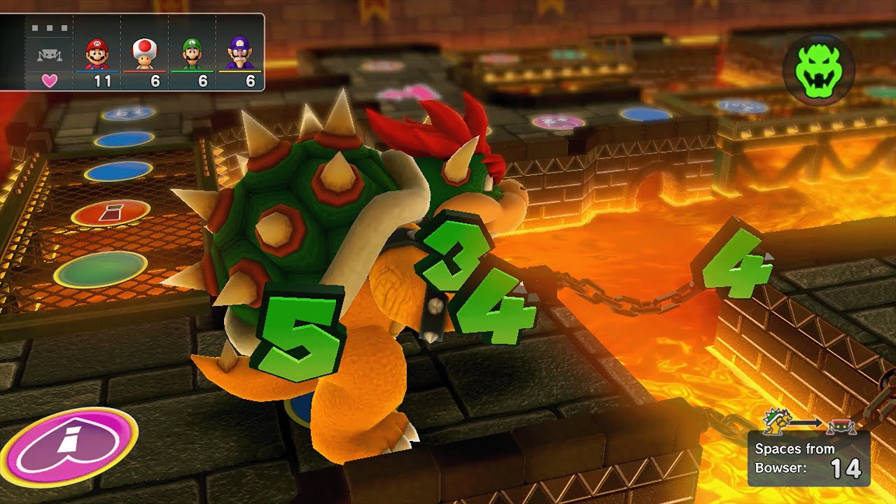Mario Party 10 - Mario vs Toad vs Luigi vs Waluigi vs Bowser - Chaos Castle