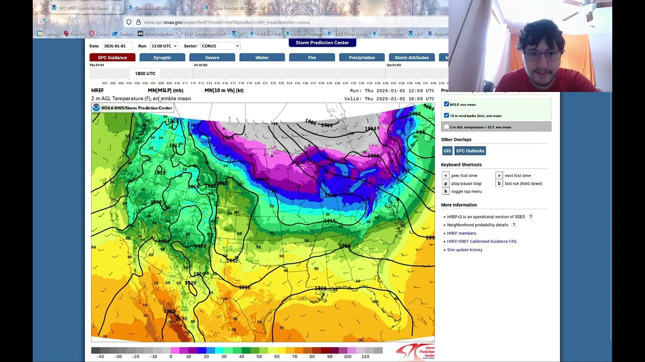 January 1st, 2026 Lansing Area Forecast