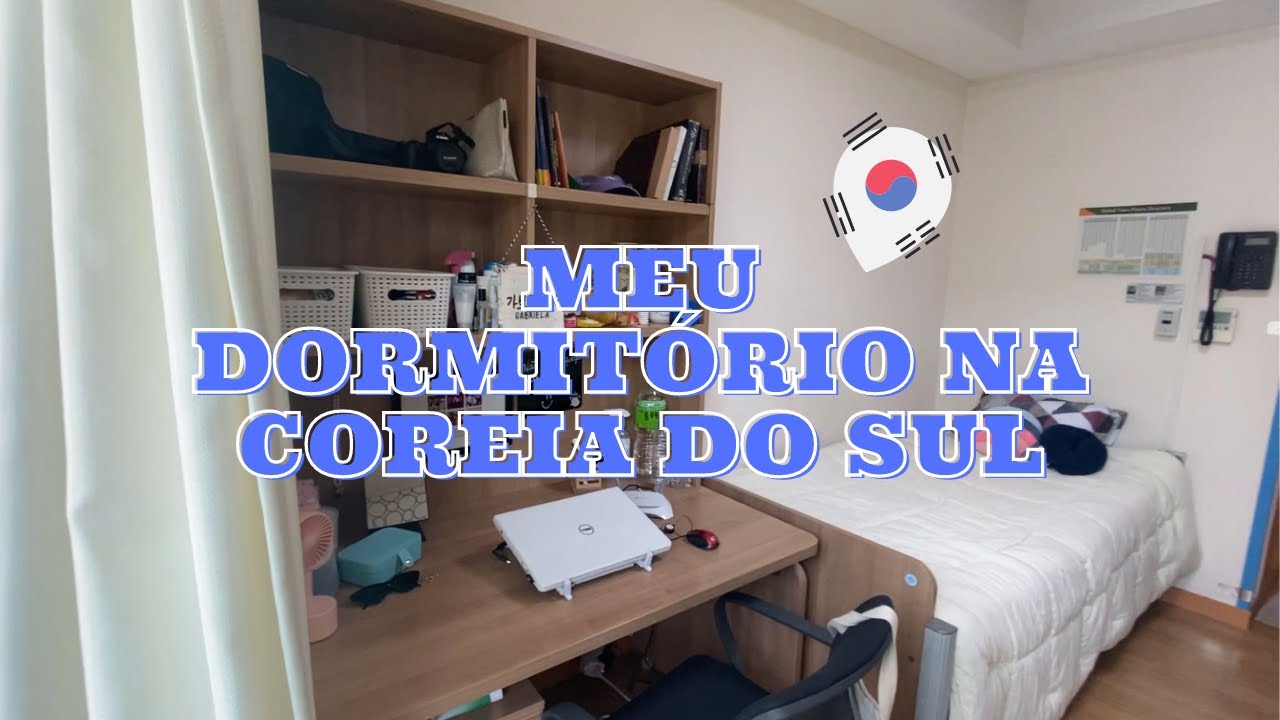 TOUR PELO MEU DORMITÓRIO EM UMA UNIVERSIDADE COREANA