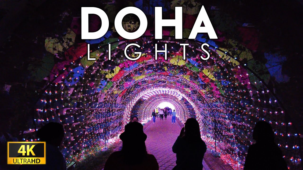 DOHA, QATAR 🇶🇦 4K Walking Tour: Doha Lights