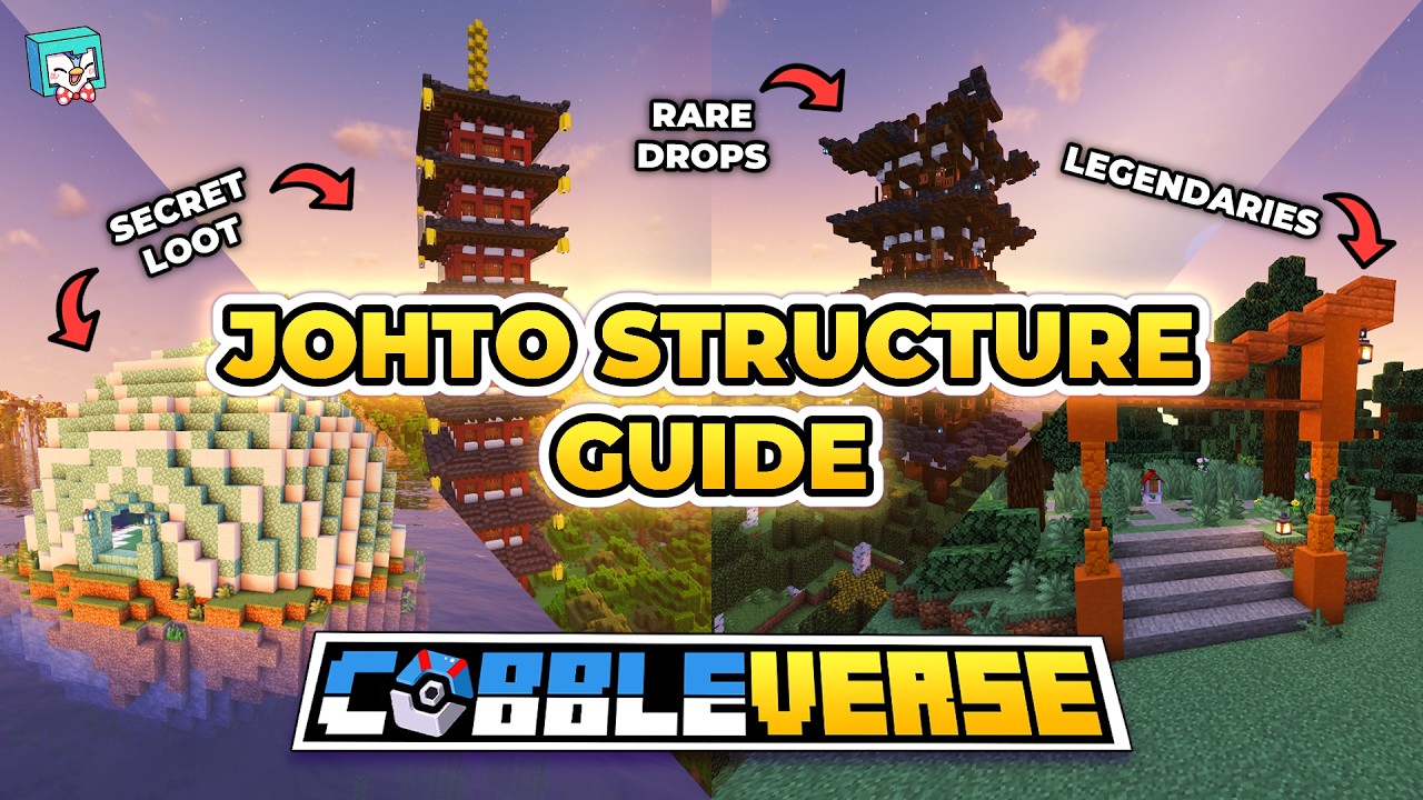 The COMPLETE Cobbleverse Johto Structure Guide!