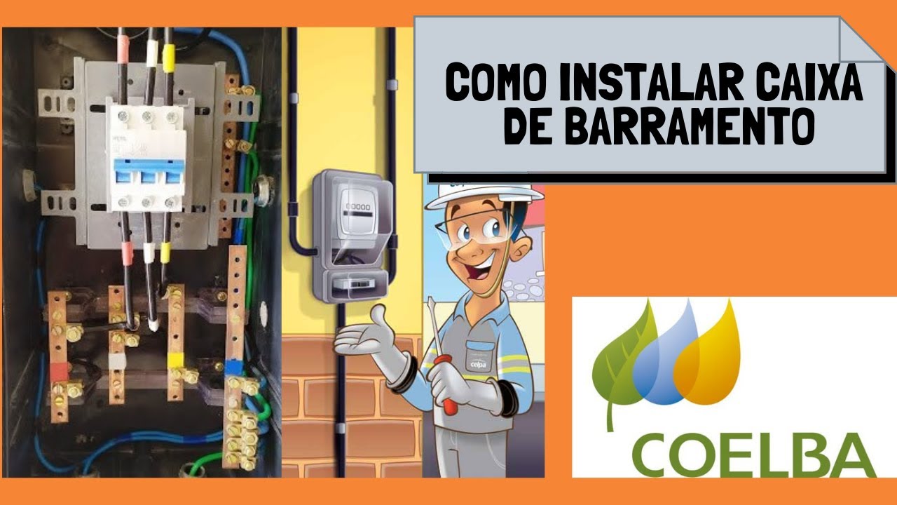Padrão de Entrada Coelba: Barramento para 3 caixas monofásicas.