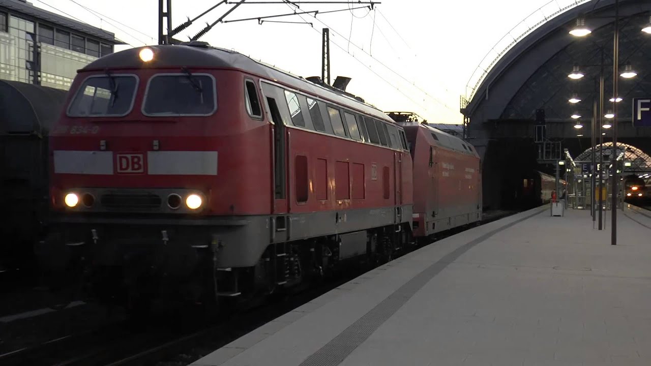 Lokwechsel der besonderen Art nach Lokschaden in Dresden Hauptbahnhof