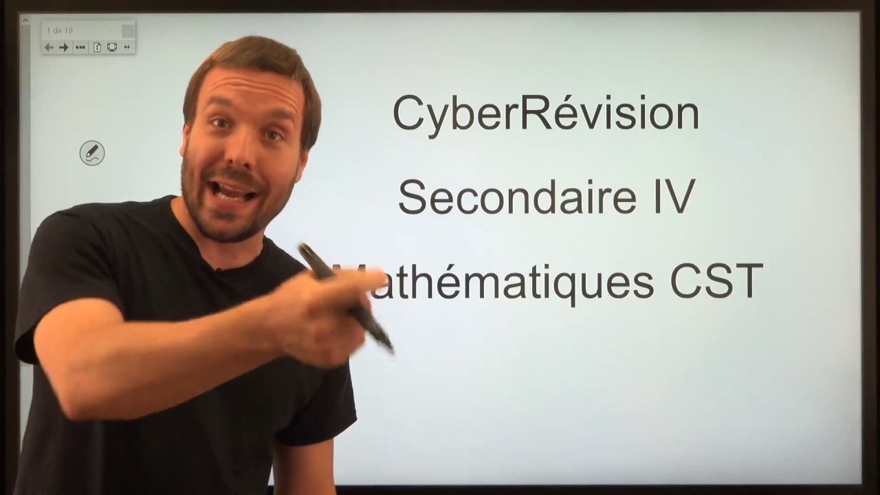CyberRévision (2018) | Mathématiques — Examen du ministère de secondaire 4 (CST)