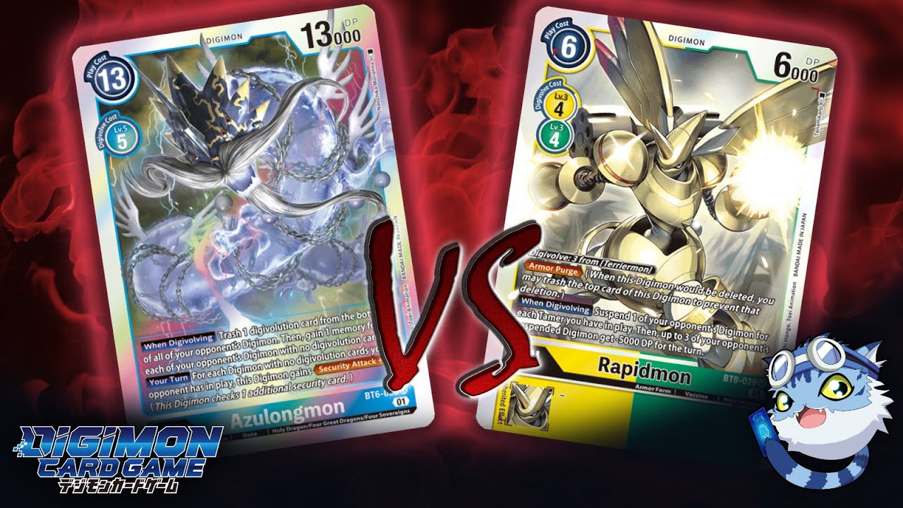 Yellow Rapid Hybrid vs Blue Hybrid - Digimon TCG BT8 In-Person Match