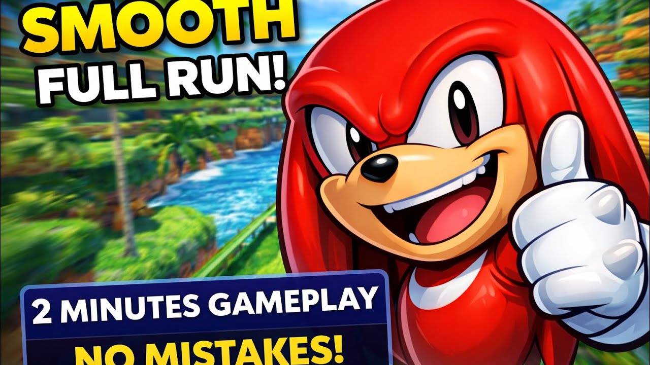 Knuckles Happy Mode 🥳 Full 2 to 3Min Run (No Mistakes)🔥🫰#sonic #sonicdash #sonicandknuckles #girls