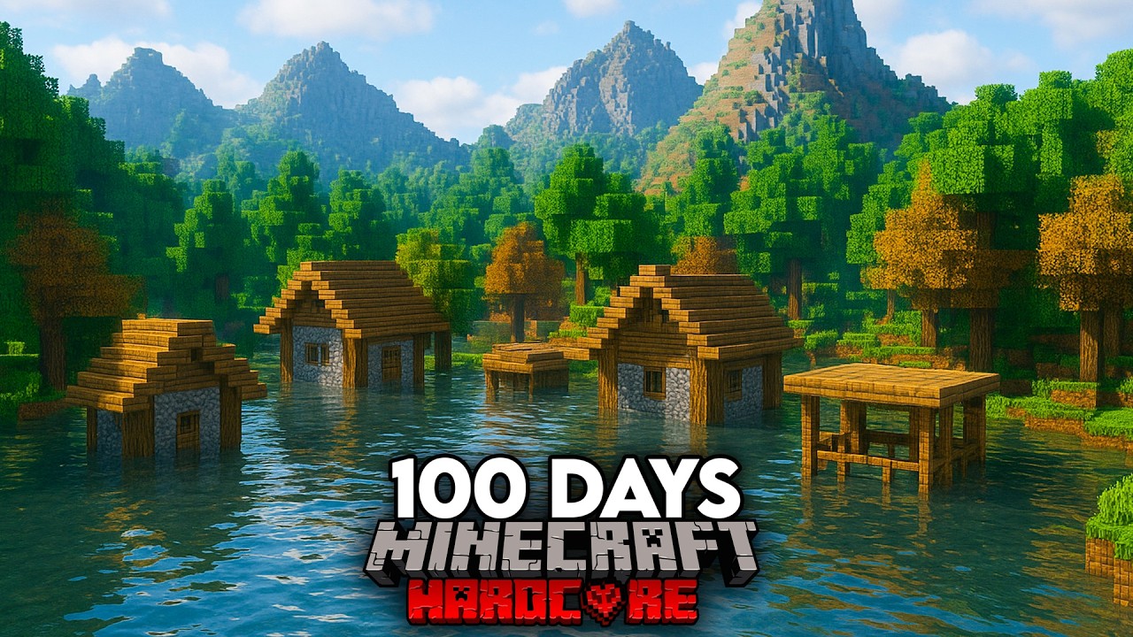 I Survived 100 DAYS in a Natural Apocalypse in Minecraft Hardcore