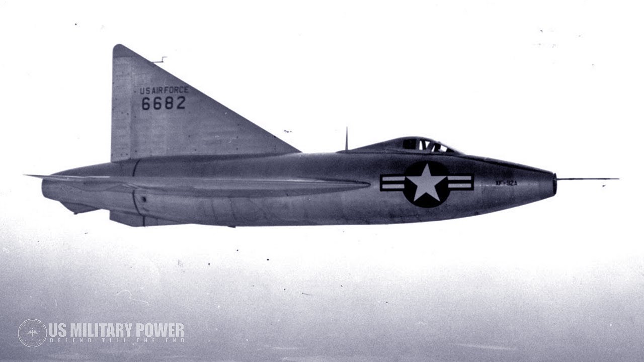 Первый американский самолет с треугольным крылом - Convair XF-92