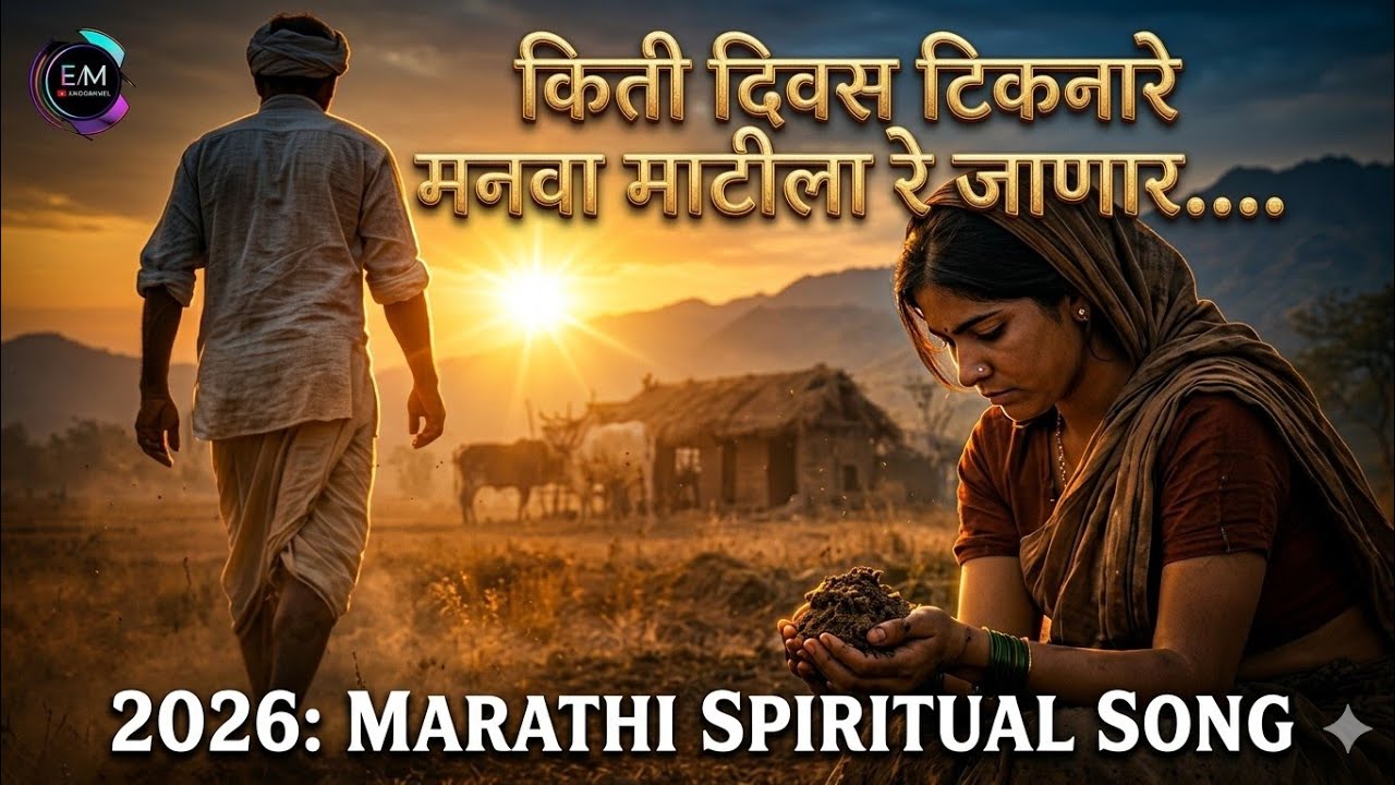 नवीन मराठी गीत | किती दिवस टिकनारे मनवा माटीला रे जानार |  Marathi Spiritual | Life Reality | 2026