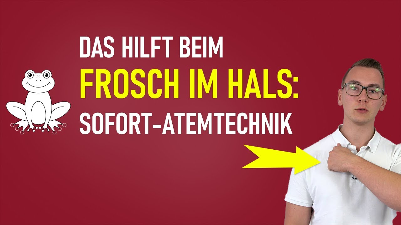 Frosch im Hals: Diese Atemtechnik hilft den Frosch loszuwerden!