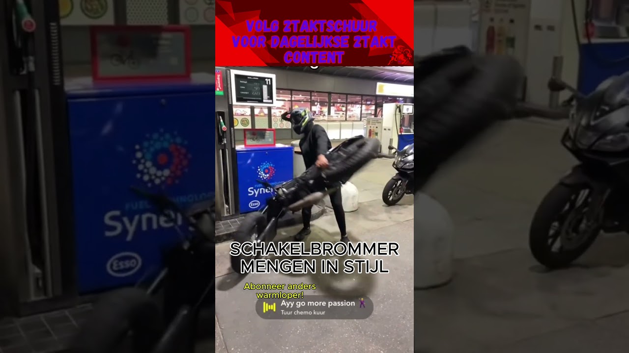 Zo meng jij een schakelbrommer #brommervlog #tweetakt