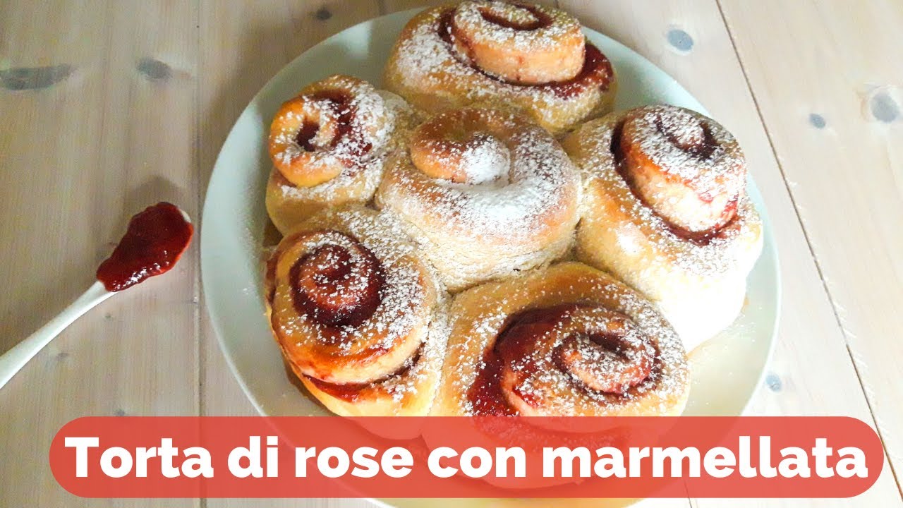 TORTA DI ROSE CON MARMELLATA - morbida e soffice - ricetta facile