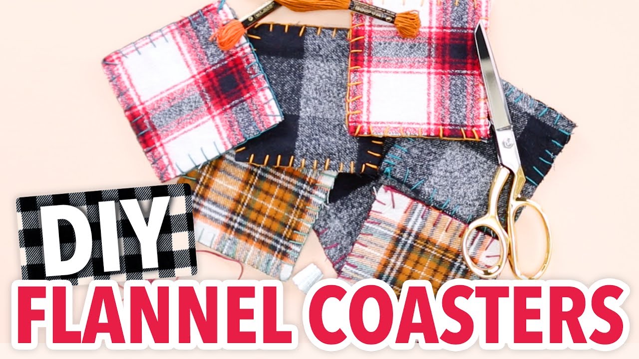 DIY Flannel Drink Coasters - HGTV Handmade