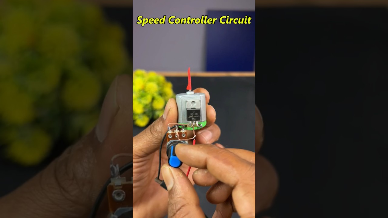 DIY DC Motor Speed Controller Project | Easy PWM Circuit Tutoria #shorts #dcmotor #trending