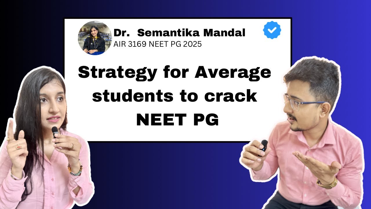 Unique Strategy to Crack NEET PG from Scratch| How become a Topper from Average Student #neetpg
