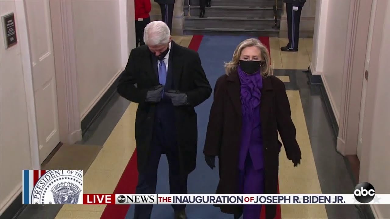 Former presidents arrive at inauguration ceremony for Joe Biden