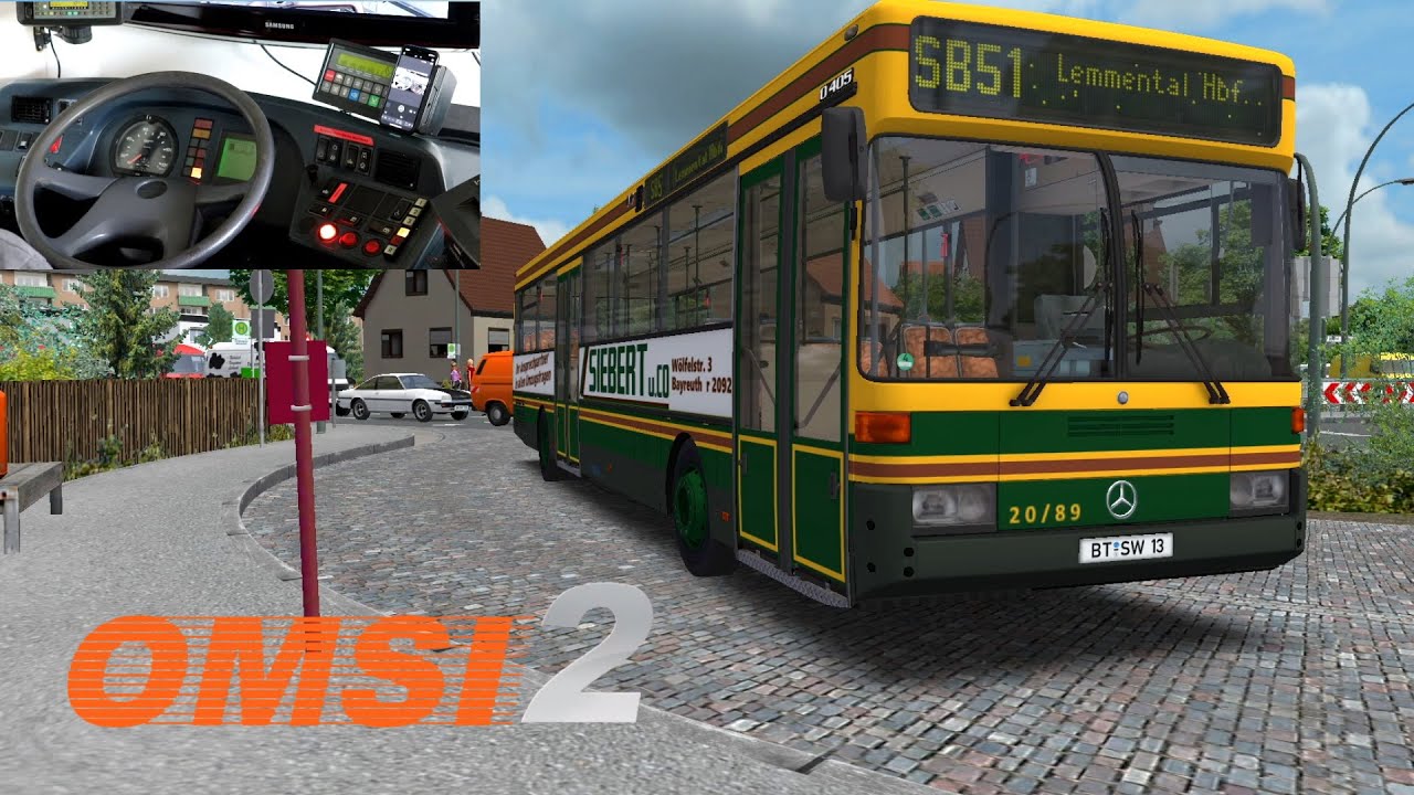 OMSI 2 - VDV-Fahrerarbeitsplatz - Dashboardcam #21 Mercedes-Benz O405 auf SB51 [Full-HD]