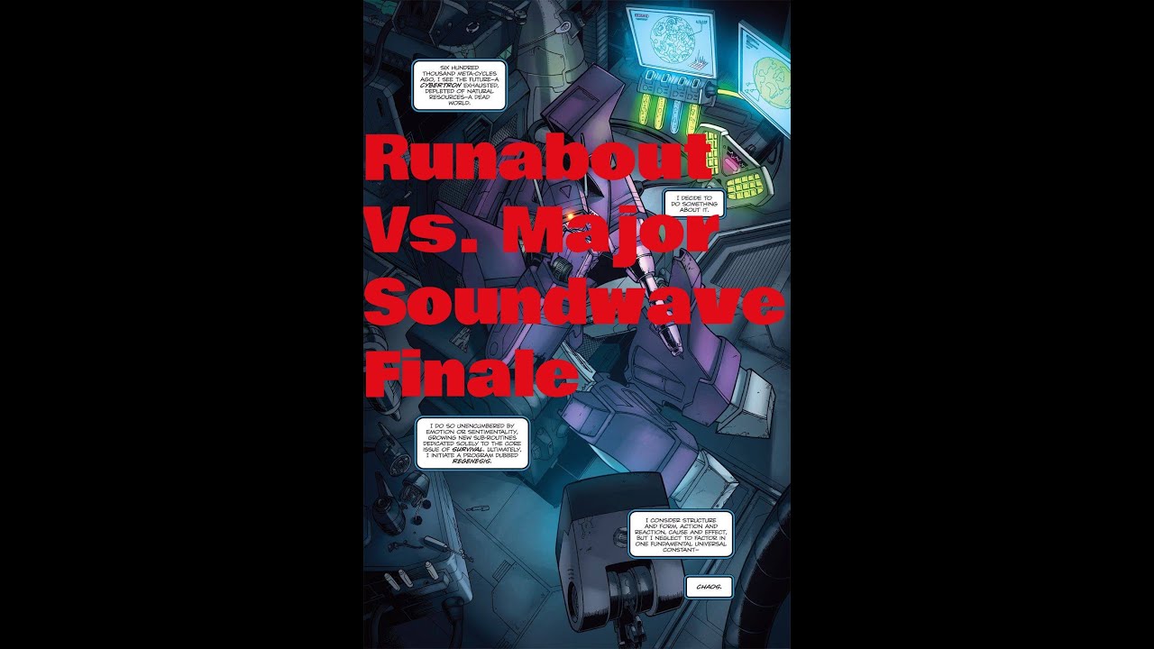 Transformers TCG Runabout Vs Major Soundwave finale