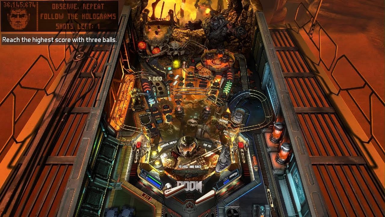 Pinball FX3 - DOOM (Wizard Mode Run, Nightmare)