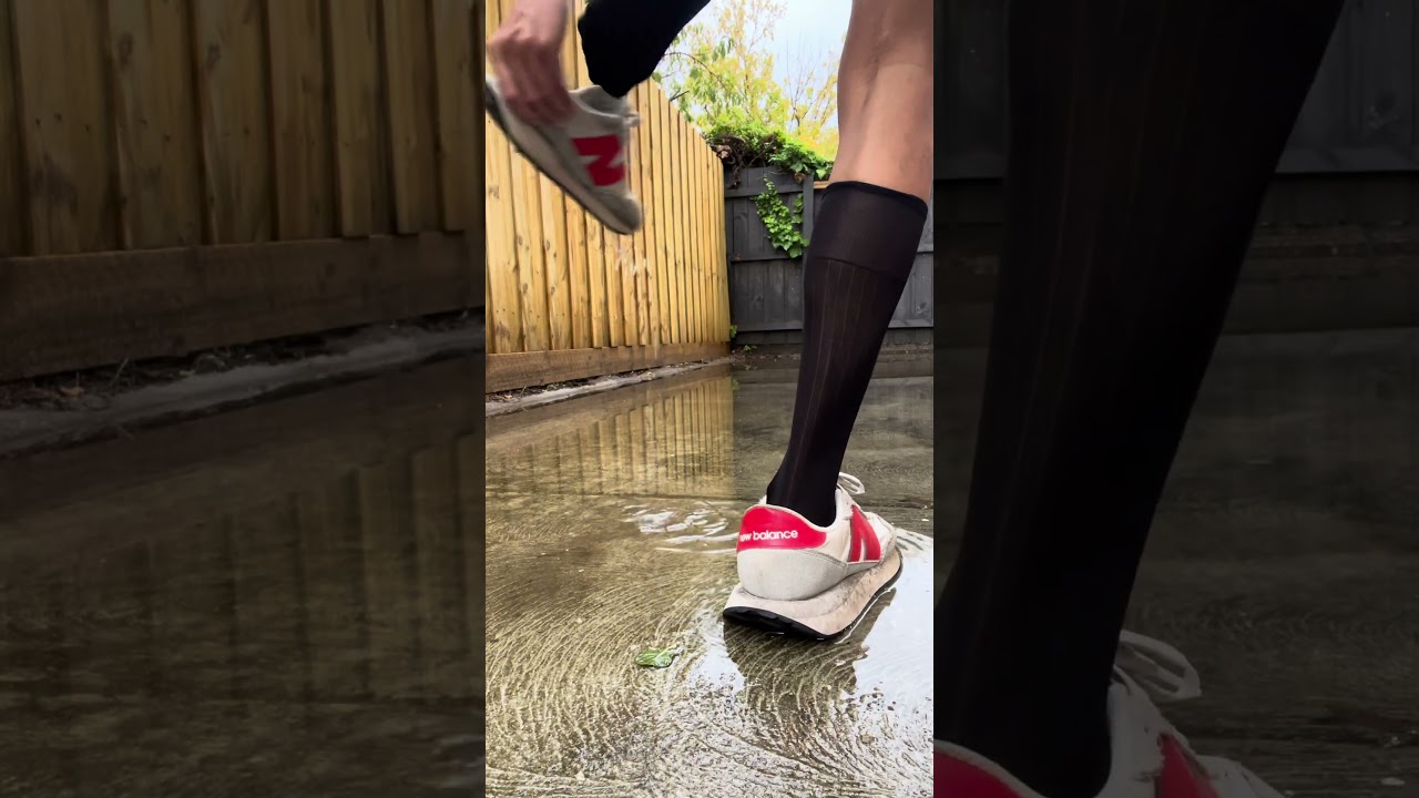Dapper Socks in water #foot #nylon #socks #socksfetish