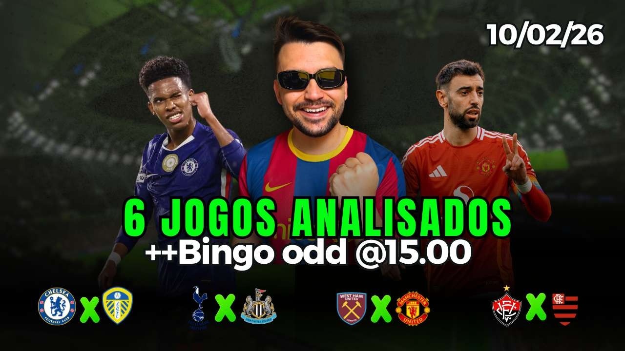 PALPITES E APOSTAS DE FUTEBOL PARA HOJE 10 02 2026 + BILHETE PRONTO (TER&Ccedil;A-FEIRA)