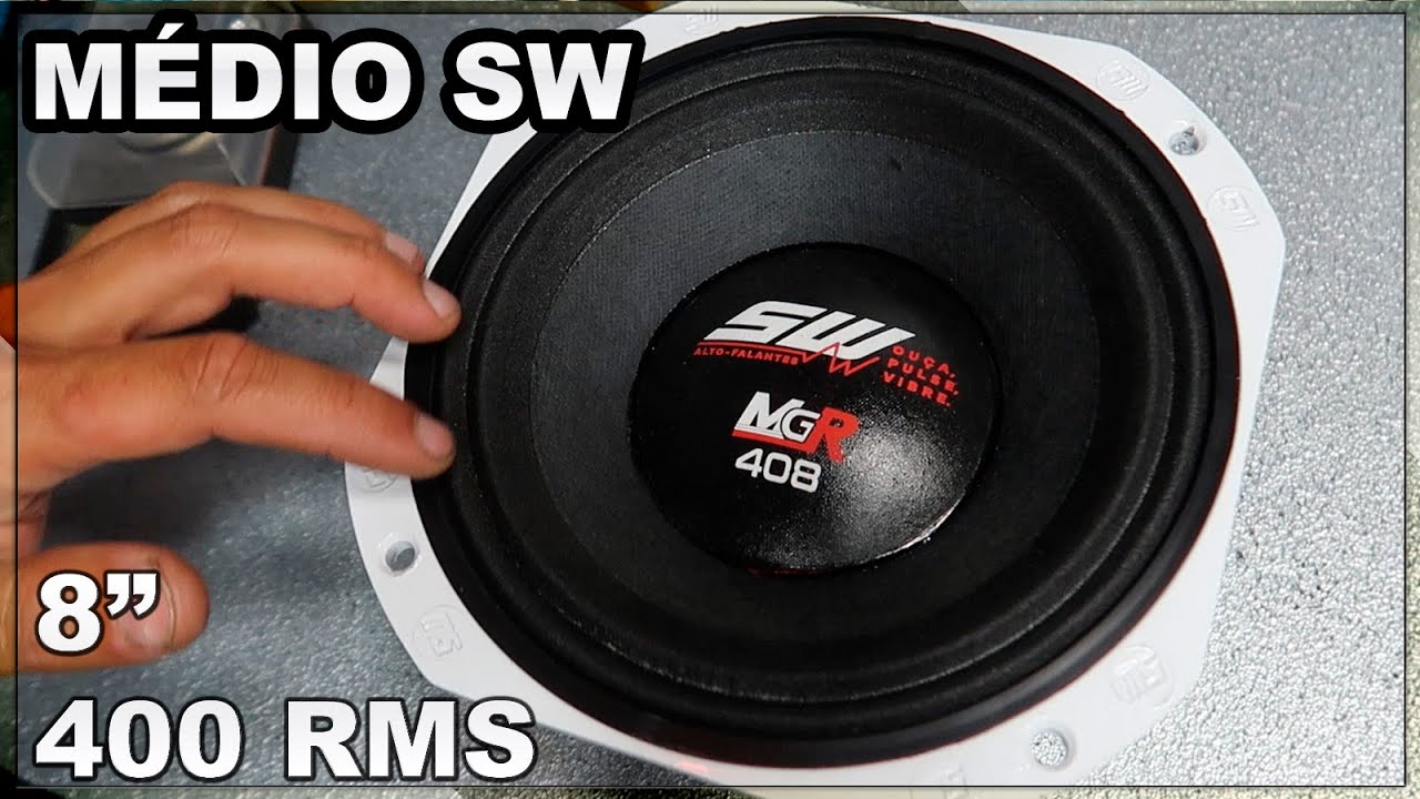 Médio 8 Pol 400 RMS SW MGR 408 Review e Teste