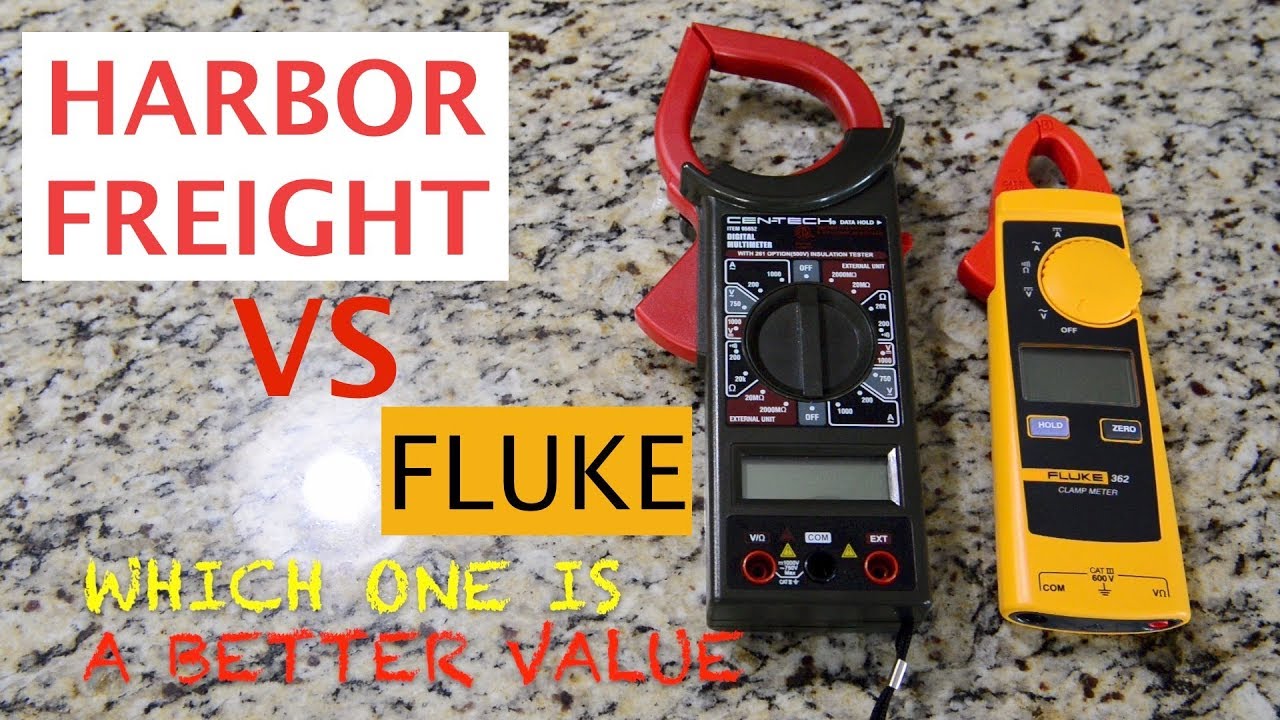 Harbor Freight VS FLUKE Clamp Meter