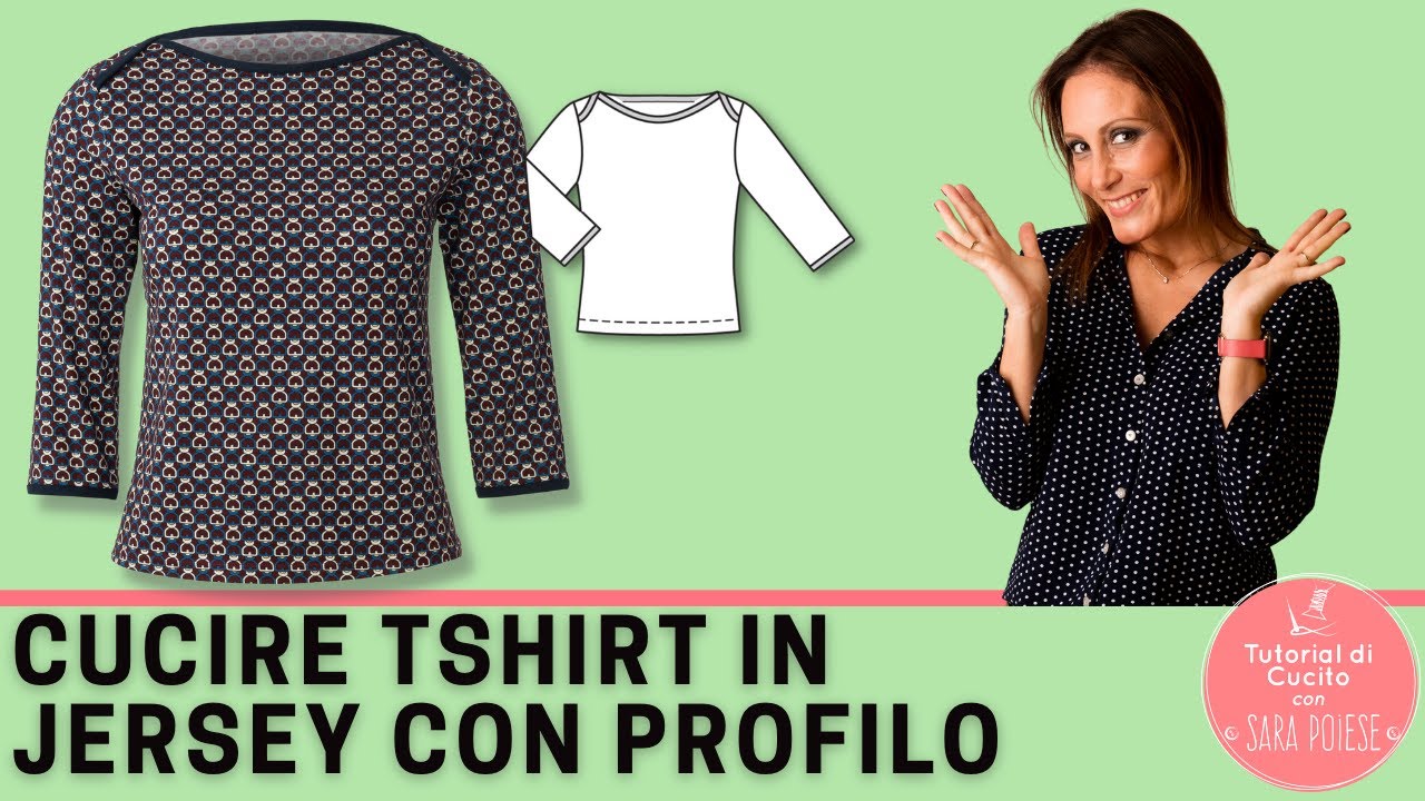 Sartoria Con Sara Poiese: Tutorial Per Cucire Una T-shirt In Jersey Con Cartamodello Burda