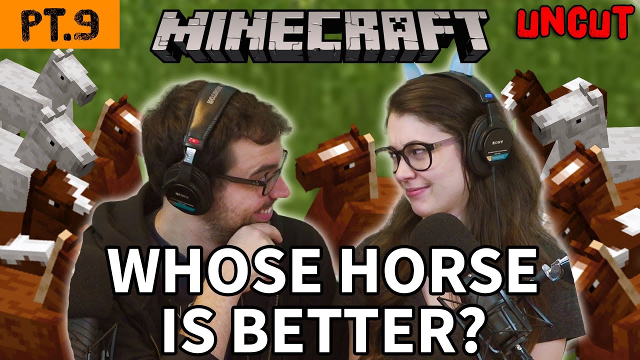 Minecraft pt. 9 uncut let's play (HORSES!)