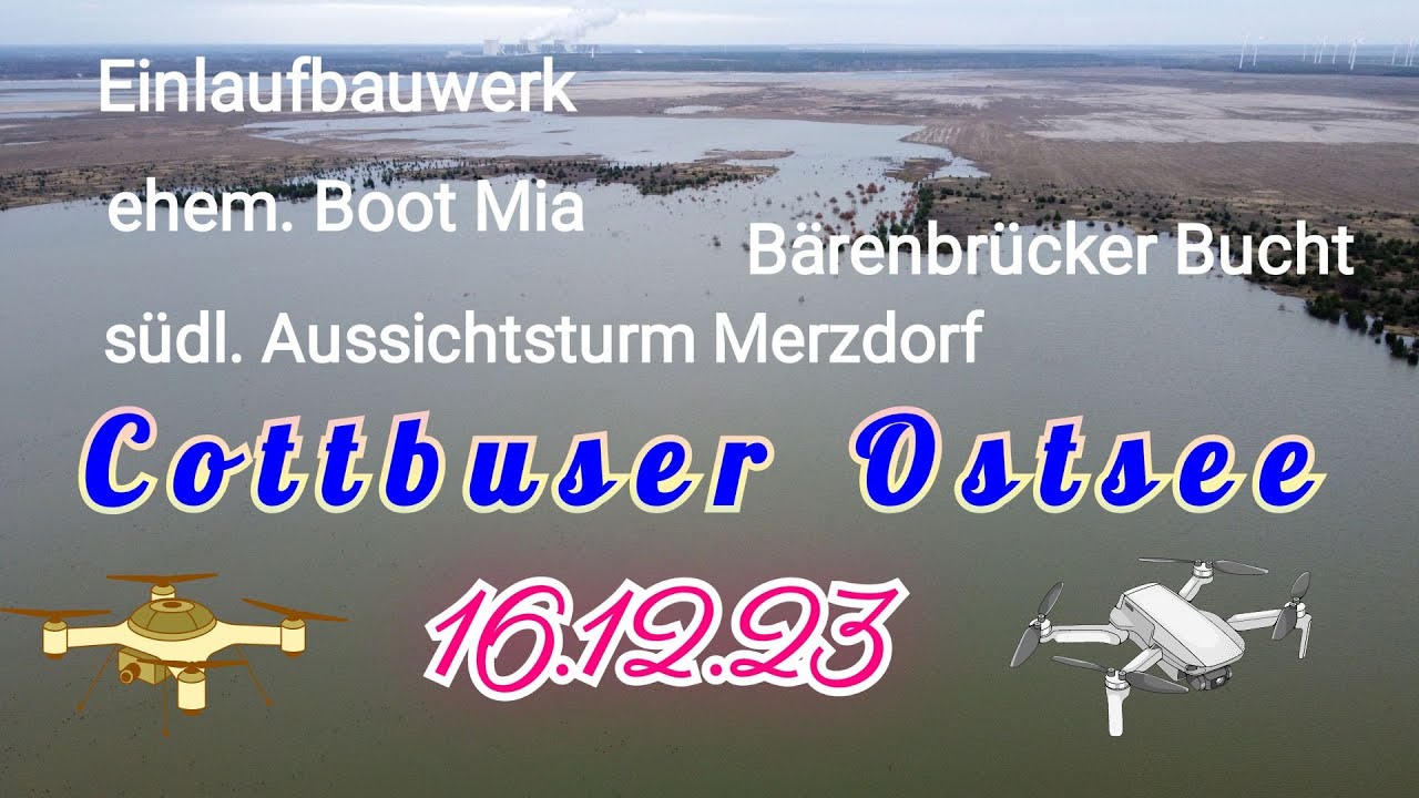 Cottbuser Ostsee 16.12.23 / Gibt es bald eine Teilung der Innenkippe?
