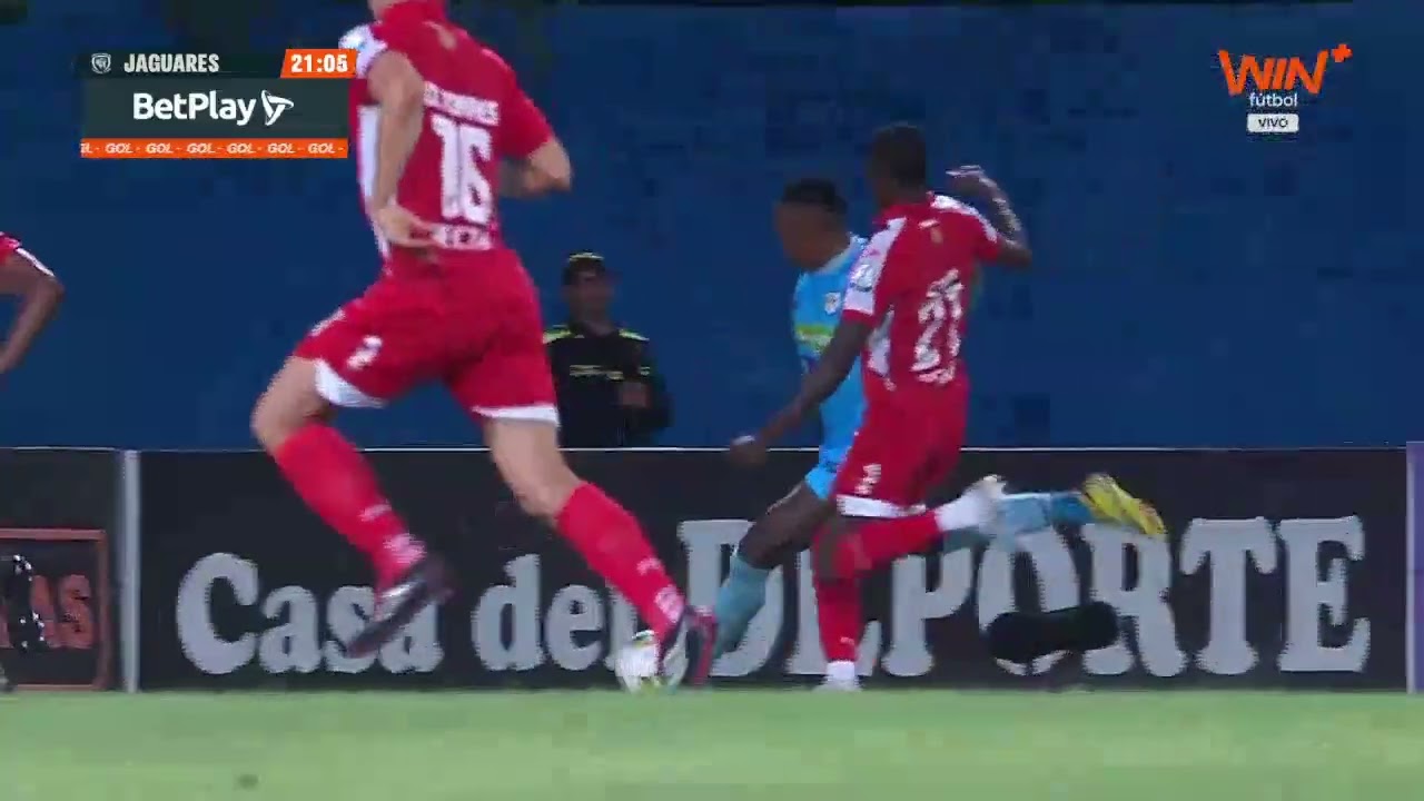⚽💯 ¡Gol de Rentería y celebra todo Jaguares! ¡Definición contra Santa Fe en #LALIGAxWIN!