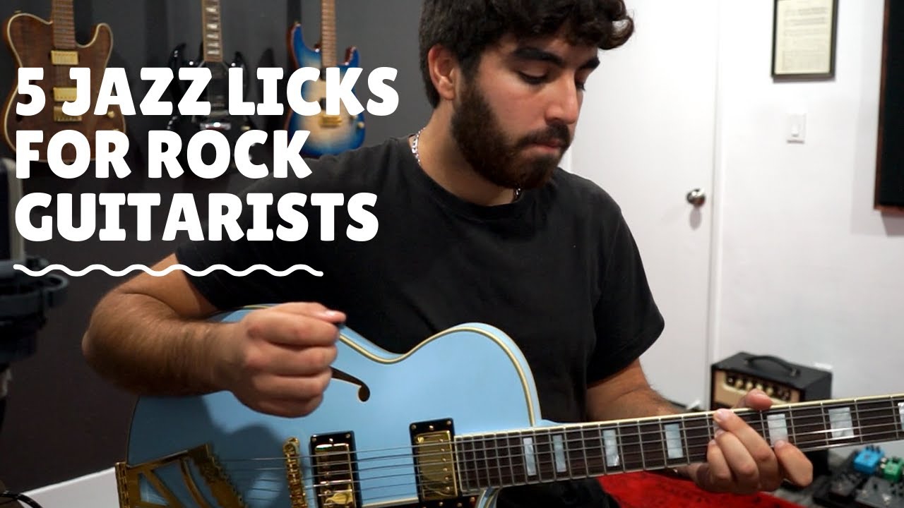 5 simple JAZZ LICKS for the ROCK GUITARIST