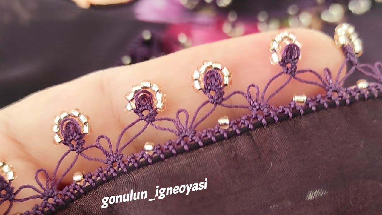 91. Model / Boncuk İğneoyasi / Needle Lace Knitting 