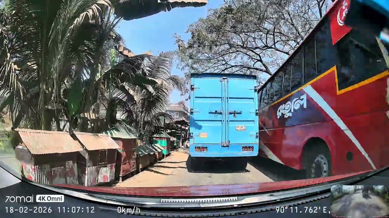 Smooth Countryside Drive in Bangladesh | How to make judgement on rural roads 