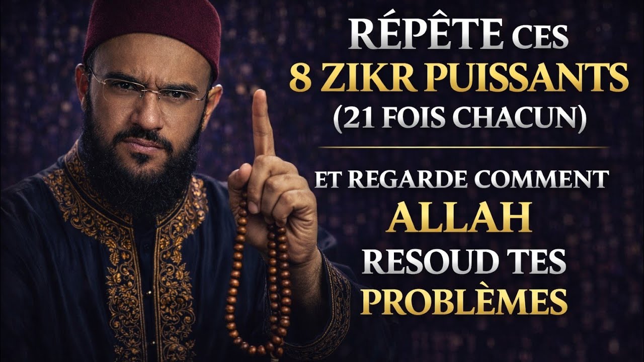 8 Dhikr puissants pour résoudre tes problèmes et apaiser ton cœur