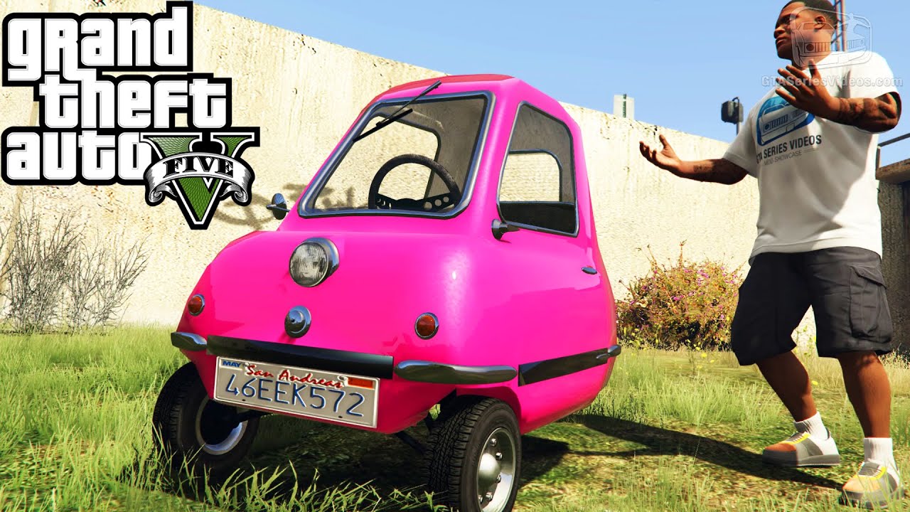 GTA 5 Funny Vehicles #2 - Peel P50, Doraemon Time Machine, LEGO Car and More [Mod Showcase]