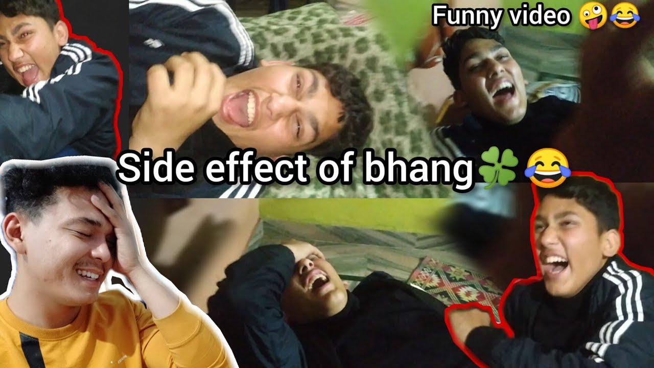 Side effect of Bhang🍀 you laugh in every second🇮🇳😂- funny video😁 #funnyvideo #funny #bhang