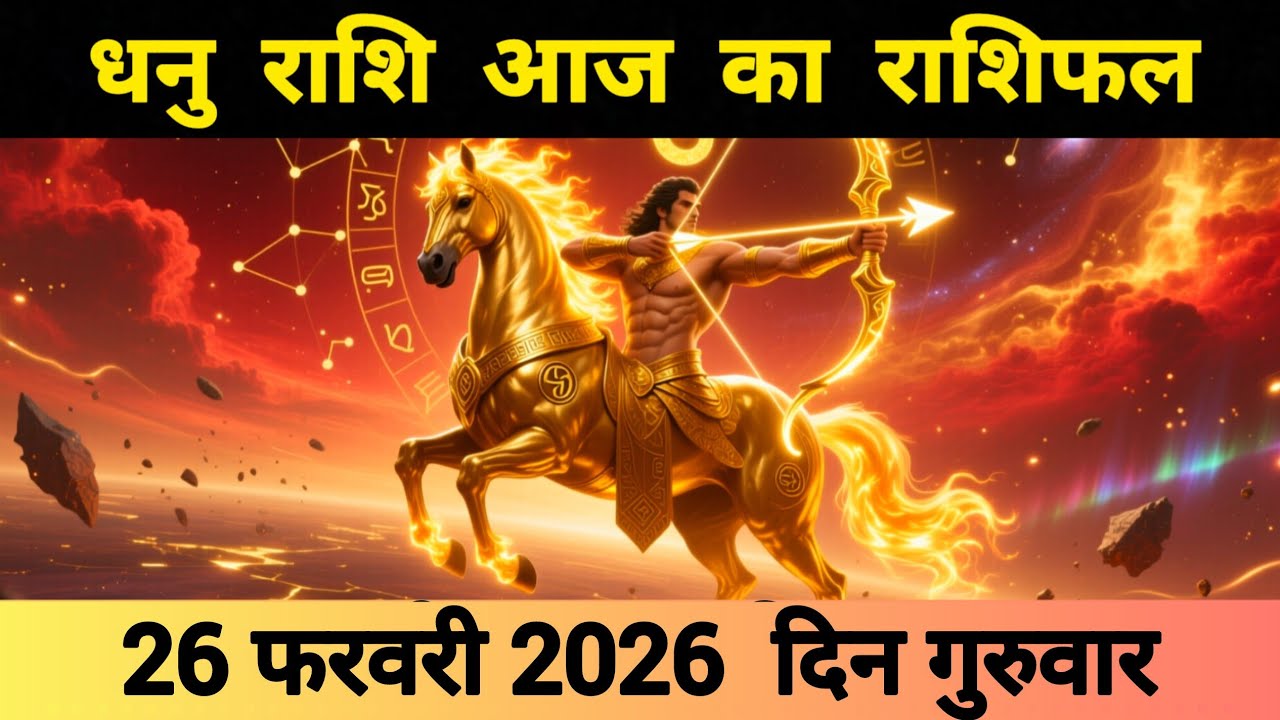 धनु राशि 26 फरवरी 2026 | Dhanu Rashi 26 February 2026 | Aaj Ka Dhanu Rashifal #आजकाधनुराशिफल 