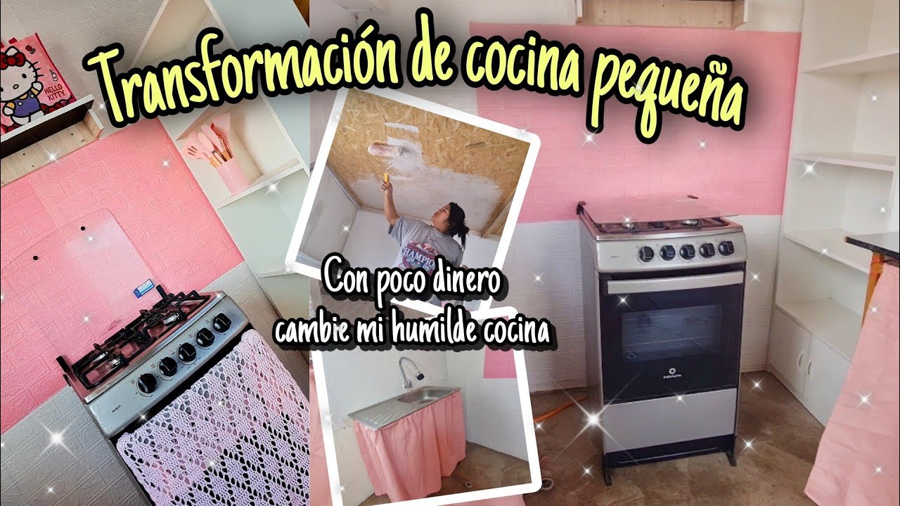 TRANSFORMACI&Oacute;N DE MI COCINA HUMILDE✨️! con poco dinero 💰