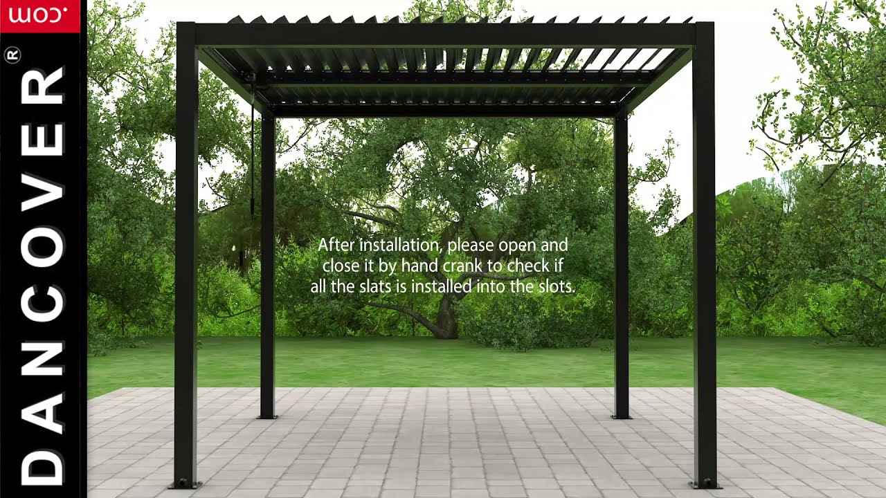 CosyLifeStyle Pergola Gazebo San Pablo from Dancover: Assembly montage video