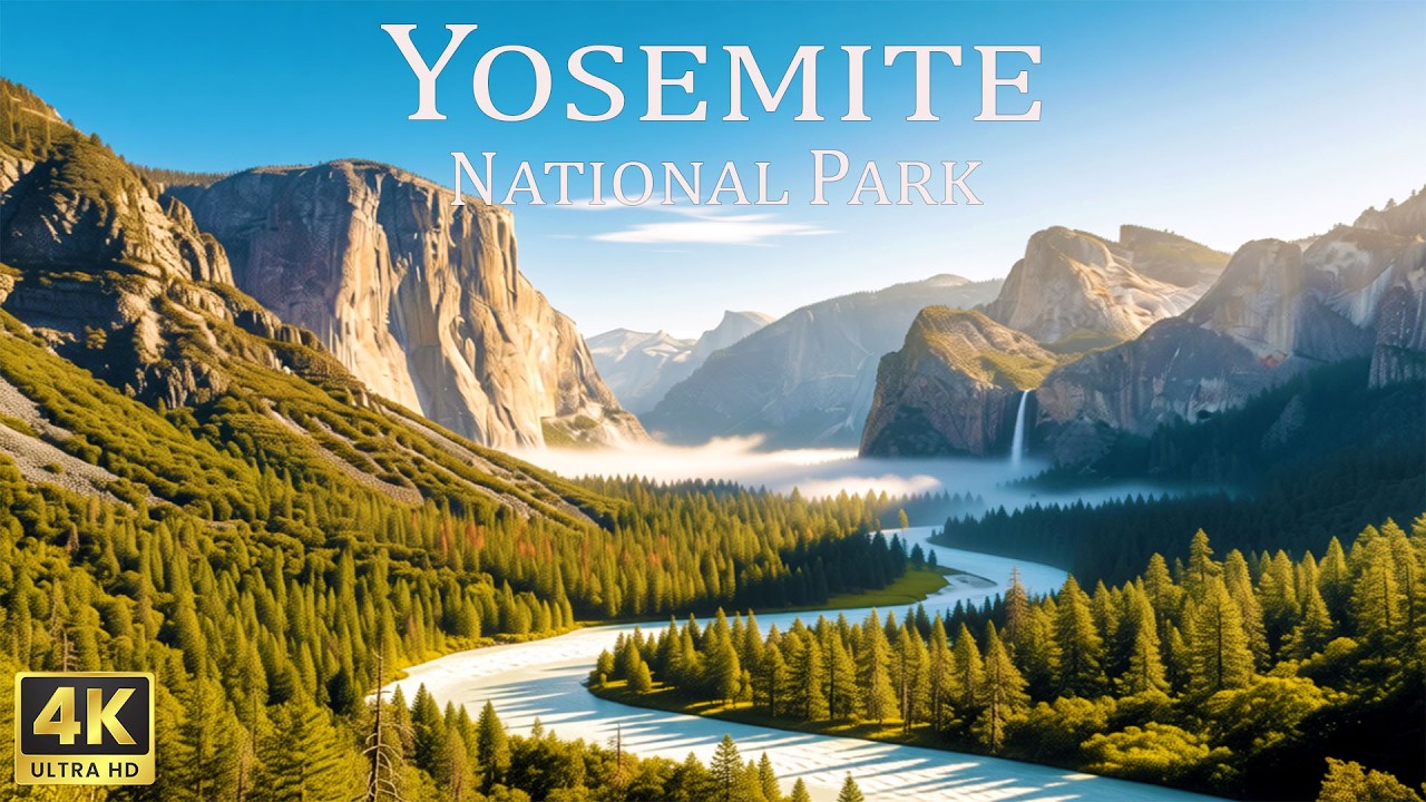 Yosemite National Park 4K Ultra HD - Stunning Beautiful Nature With Relaxing Music